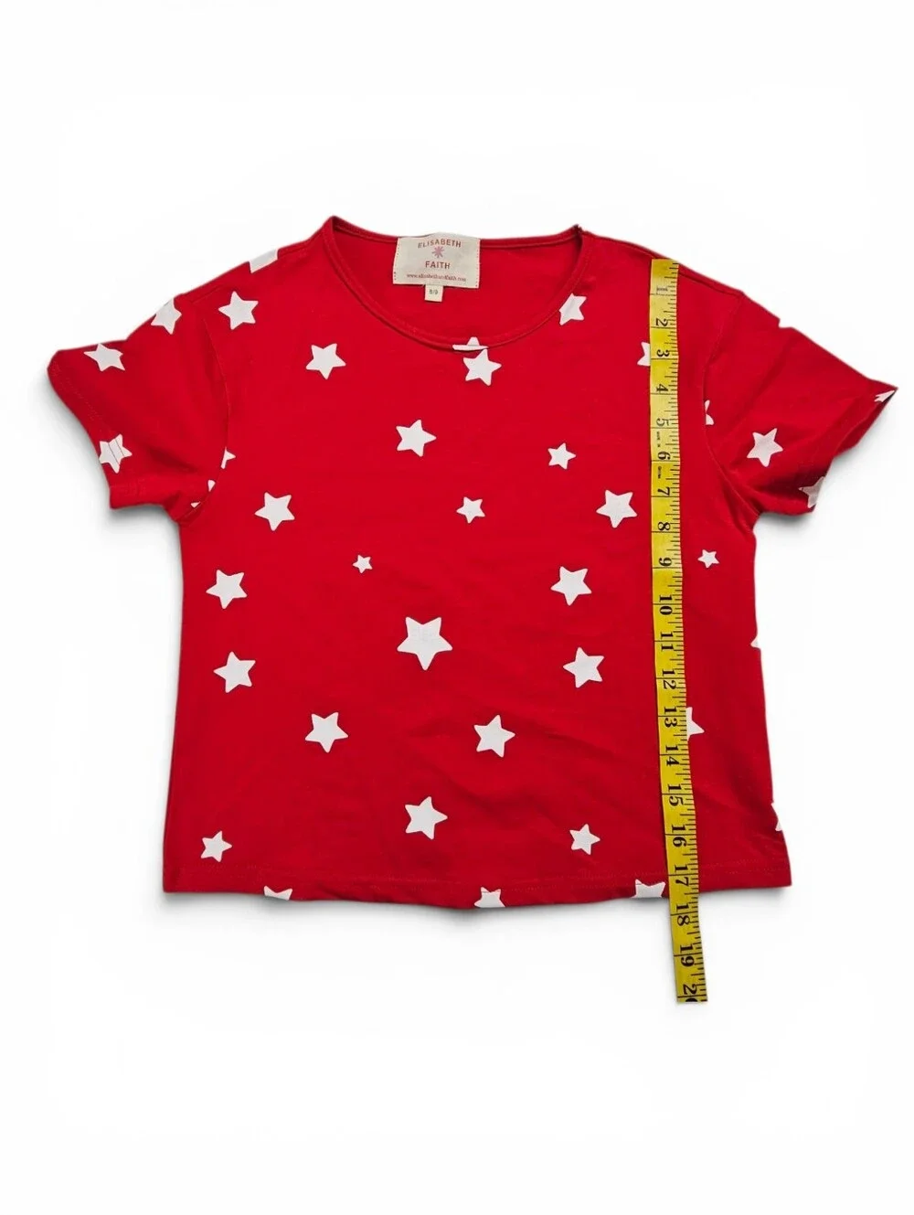 Elizabeth+Faith Americana Stars Shirt And Shorts Set In Red And White Stars Sz 8